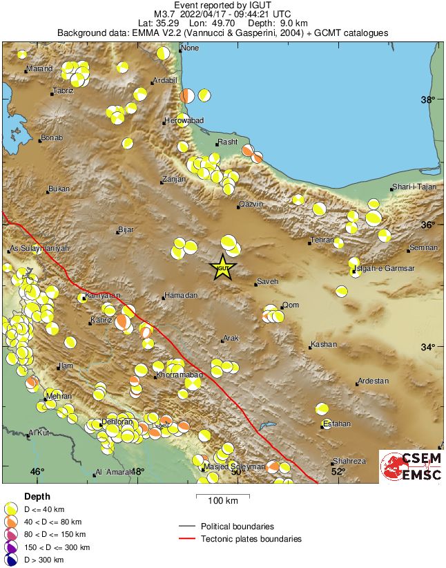 Regional moment Tensor