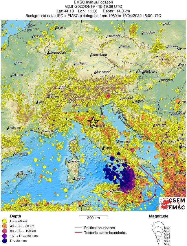 wide historical seismicity
