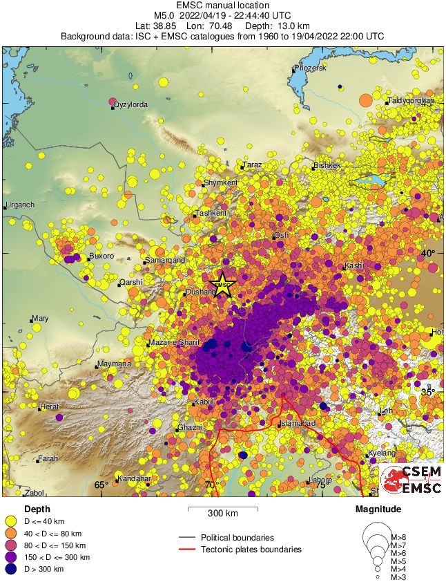 wide historical seismicity