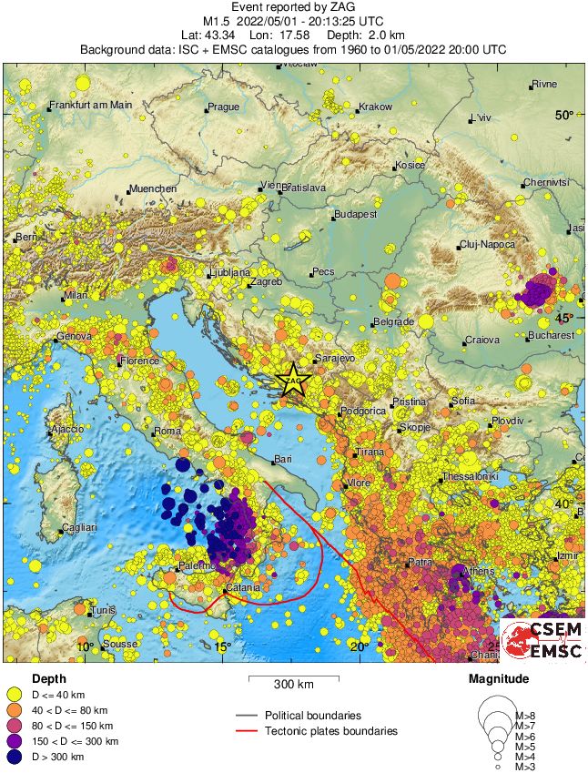 wide historical seismicity