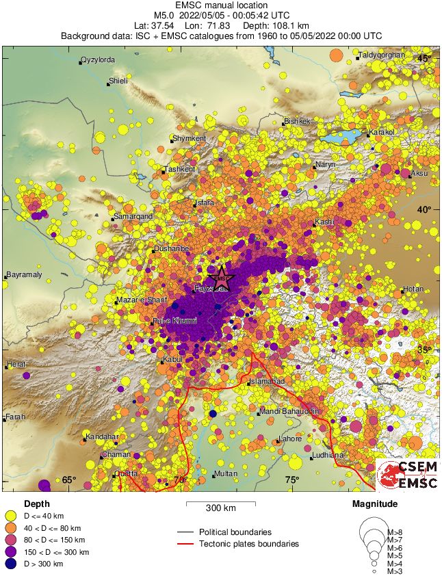 wide historical seismicity