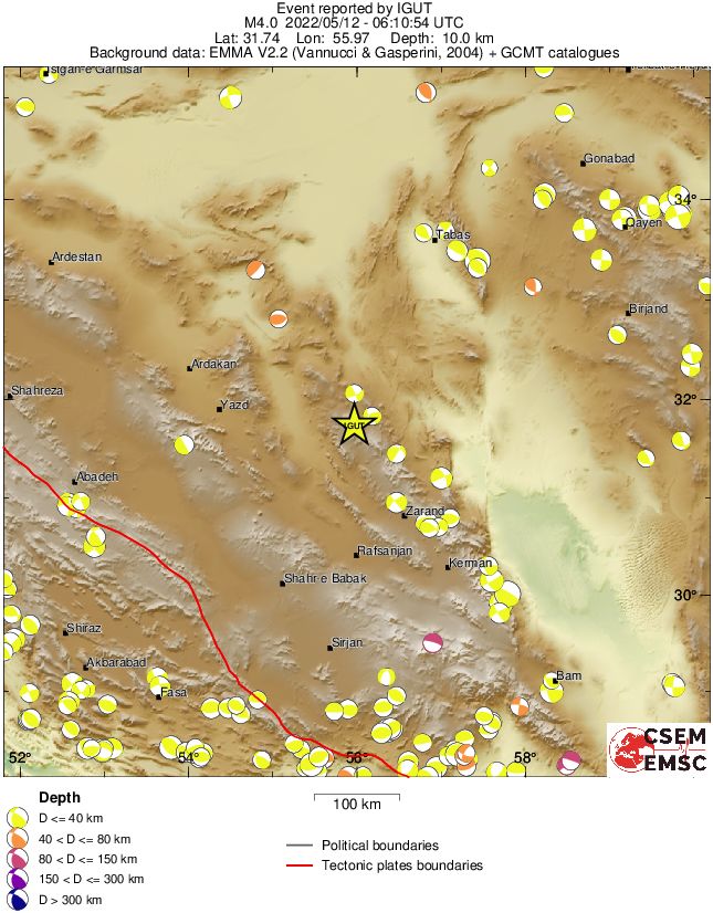 Regional moment Tensor