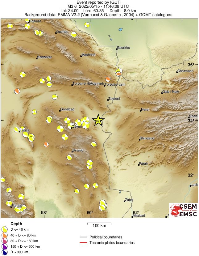 Regional moment Tensor