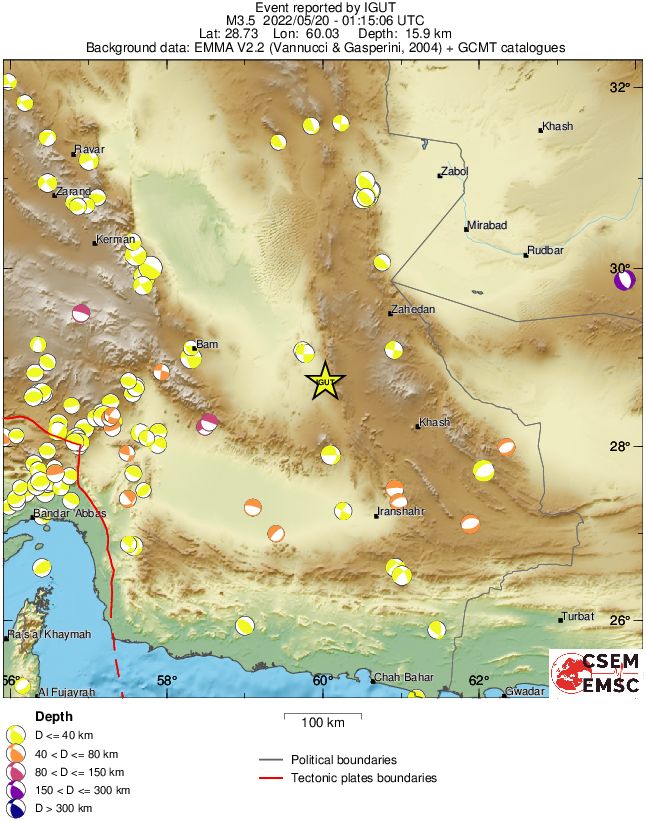 Regional moment Tensor