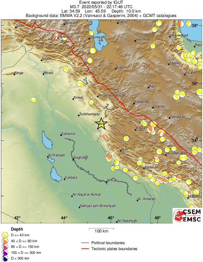 Regional moment Tensor