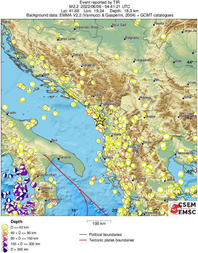 Regional moment Tensor