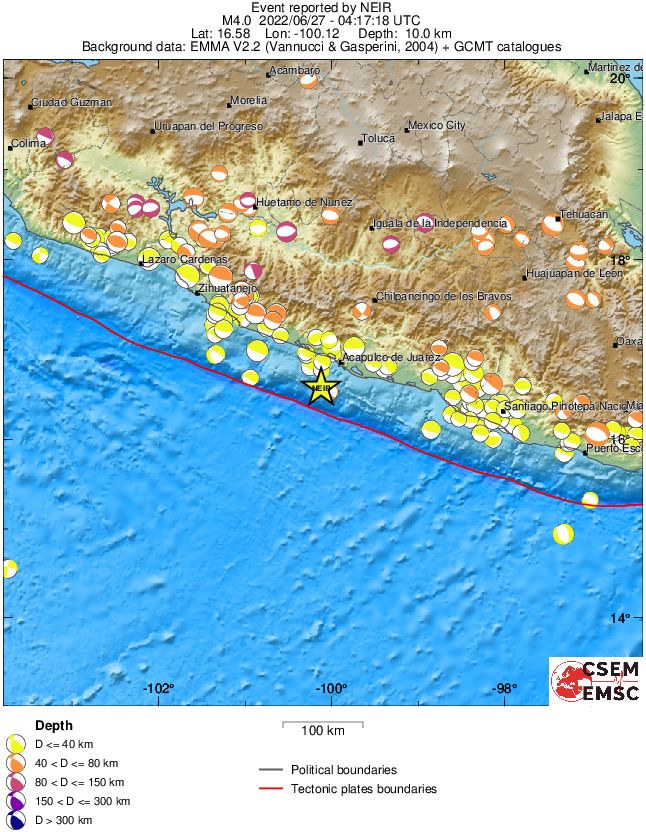Regional moment Tensor