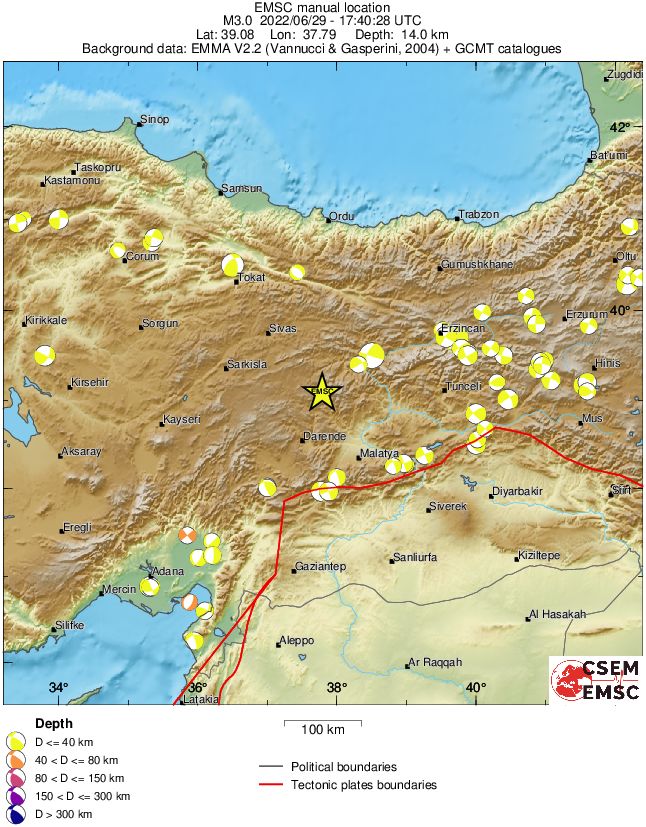 Regional moment Tensor