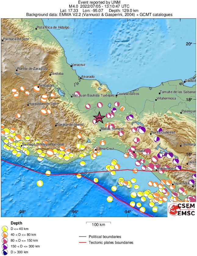 Regional moment Tensor