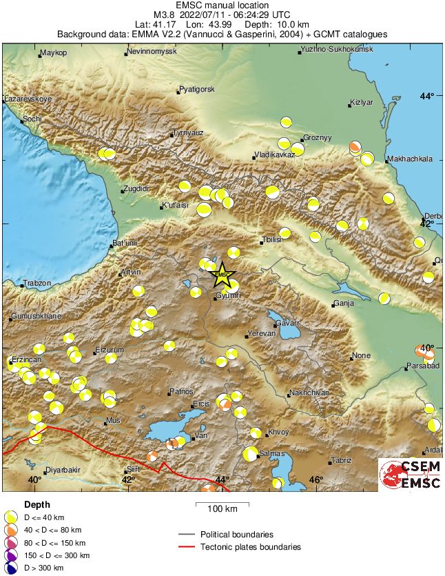 Regional moment Tensor