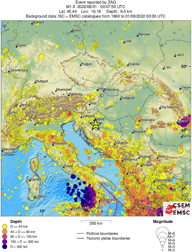 wide historical seismicity