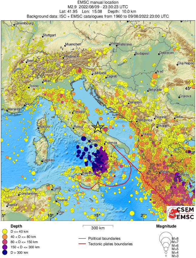 wide historical seismicity
