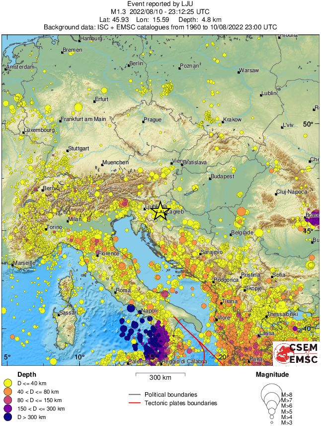 wide historical seismicity
