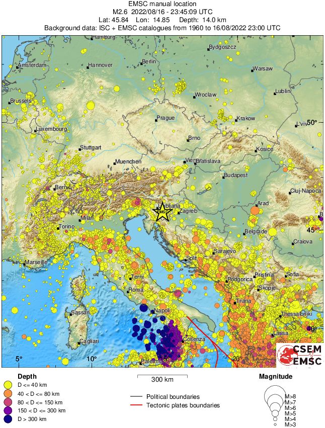 wide historical seismicity