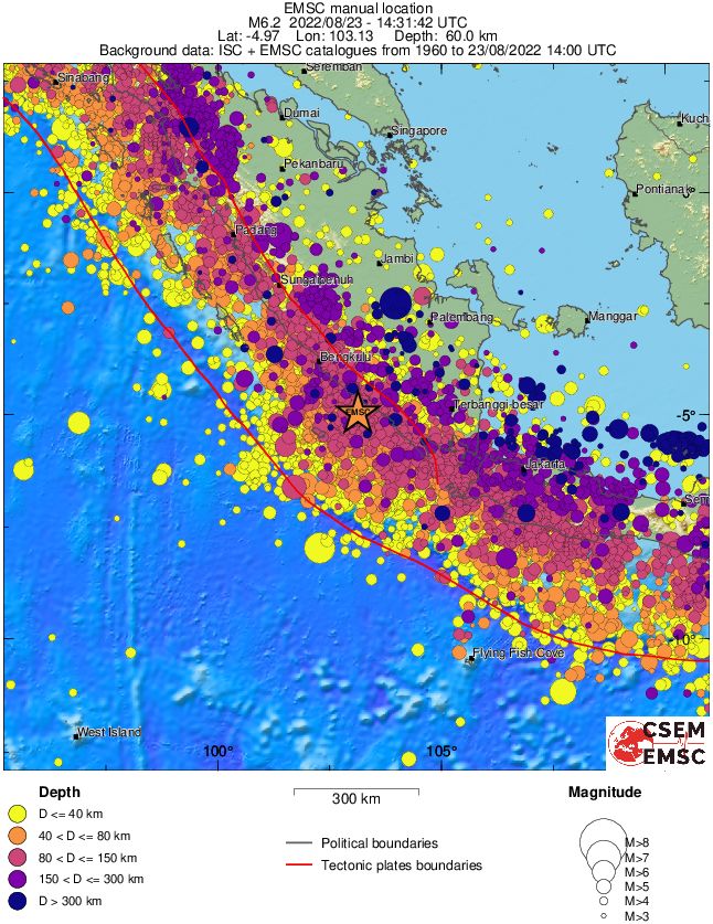 wide historical seismicity
