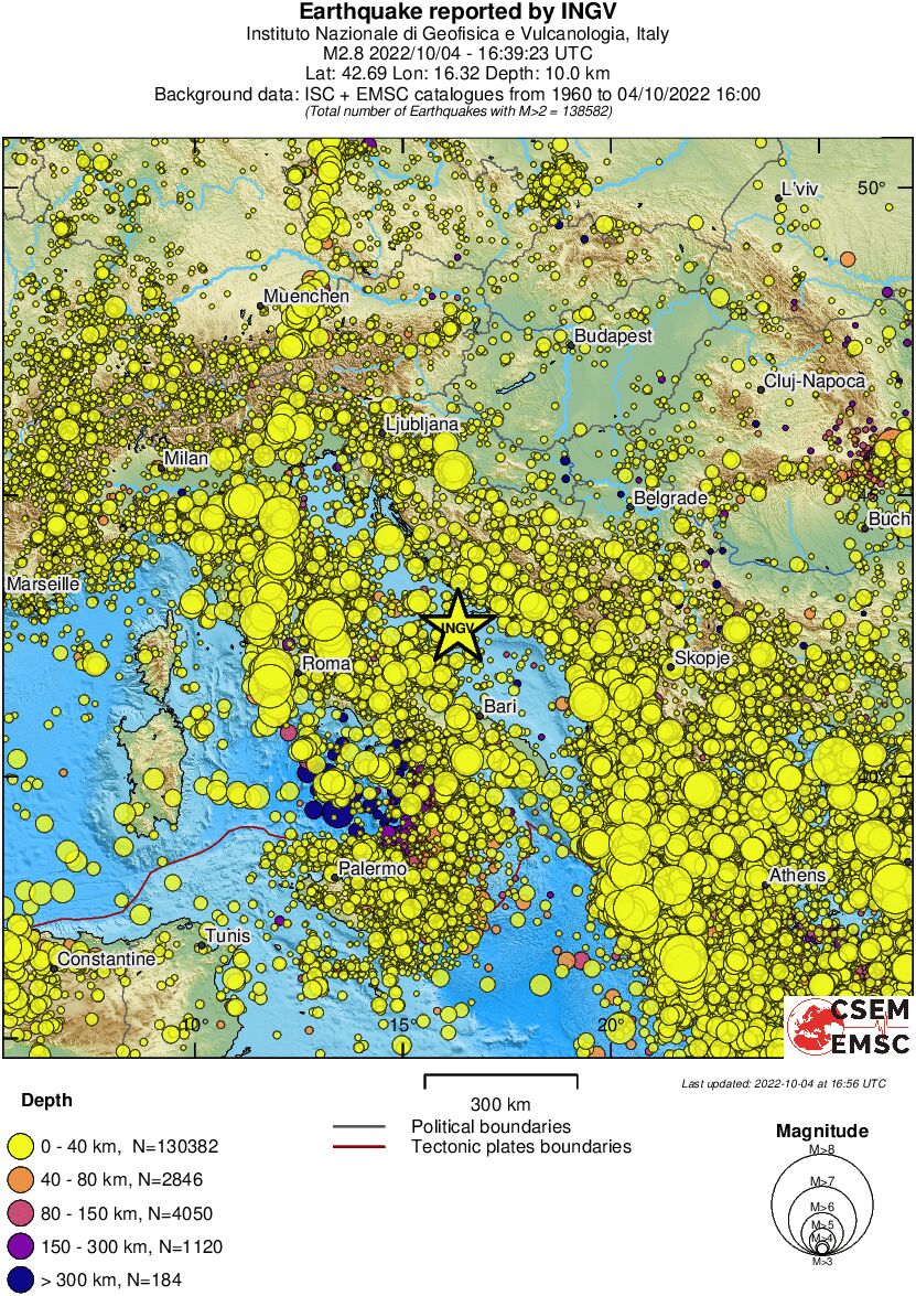 wide historical seismicity