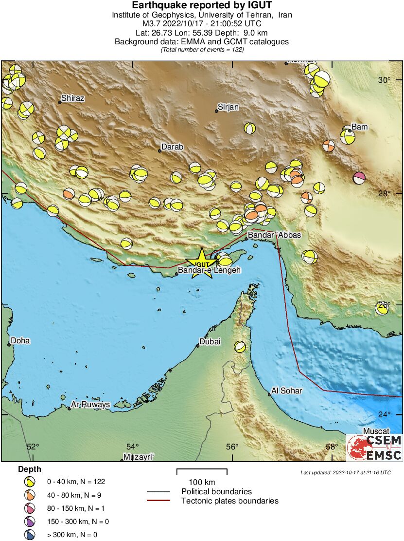 Regional moment Tensor