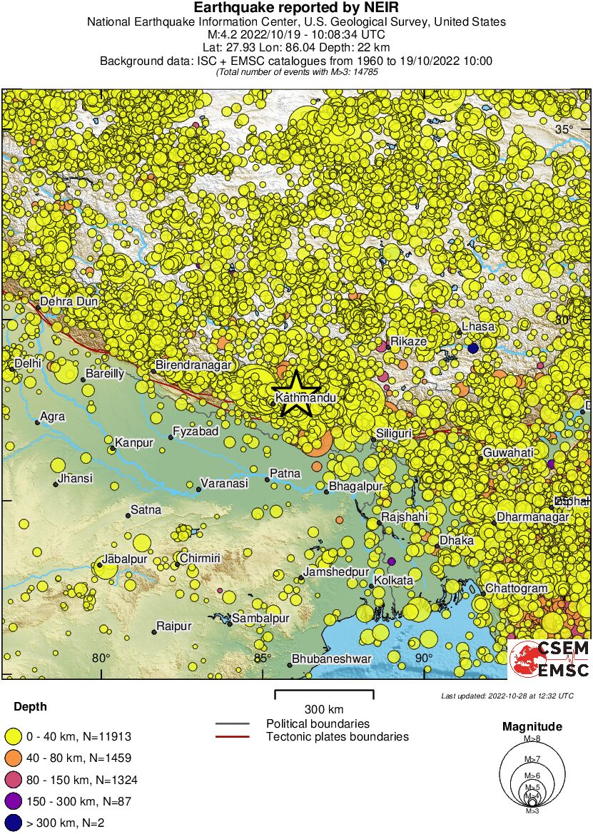 wide historical seismicity
