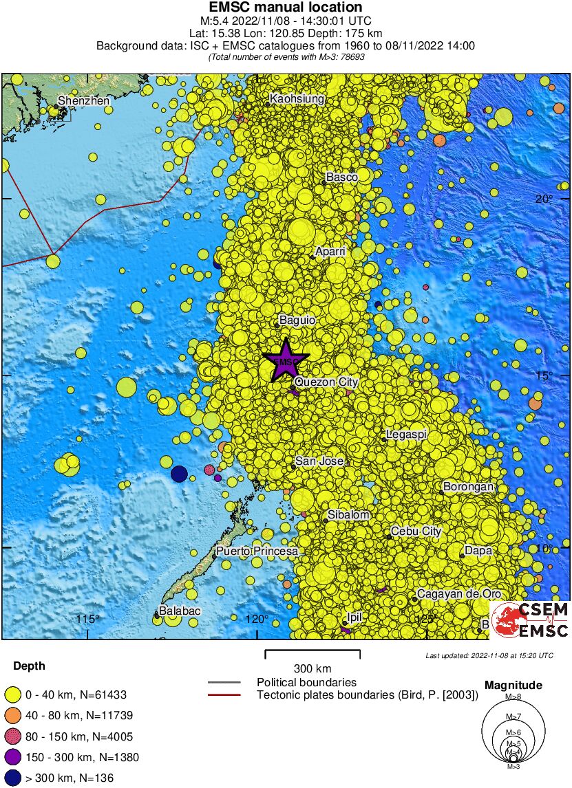 wide historical seismicity