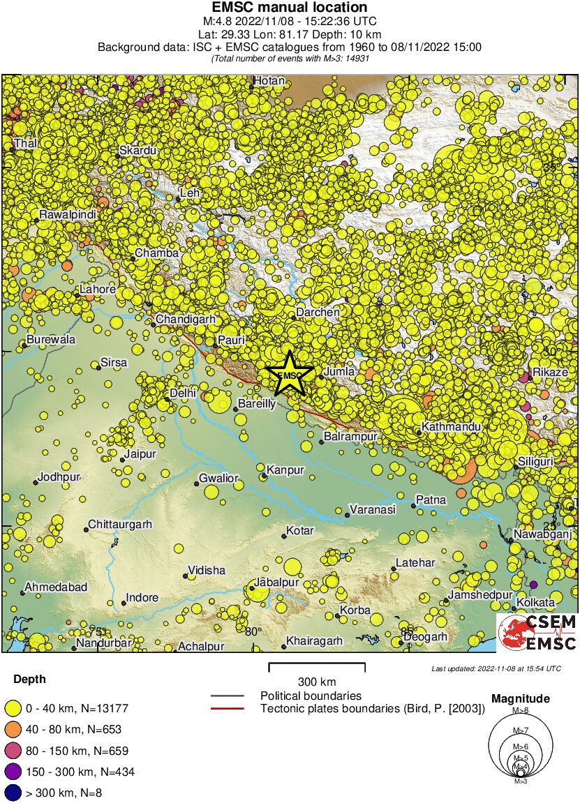 wide historical seismicity