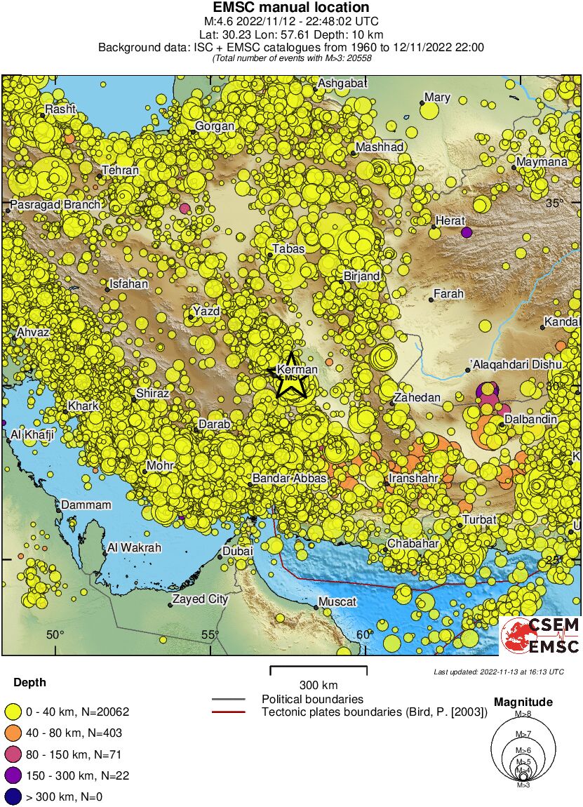 wide historical seismicity