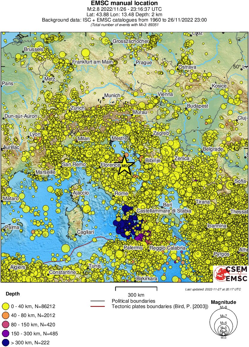 wide historical seismicity