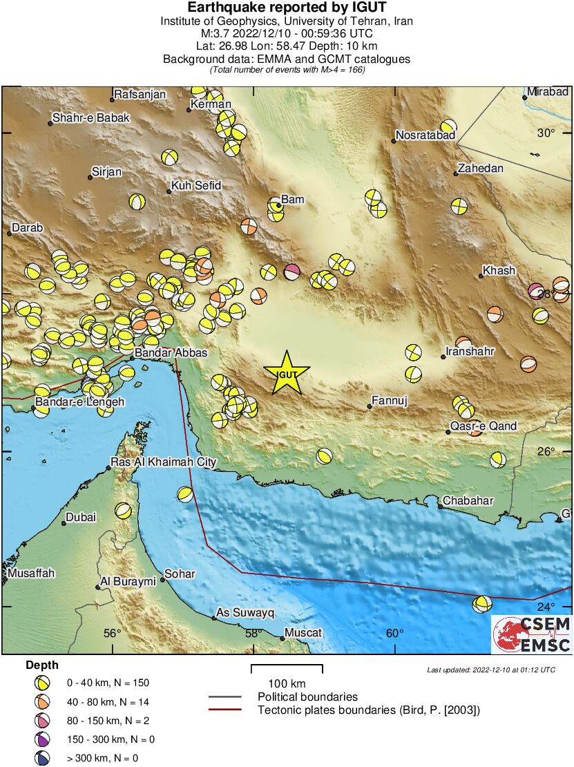 Regional moment Tensor