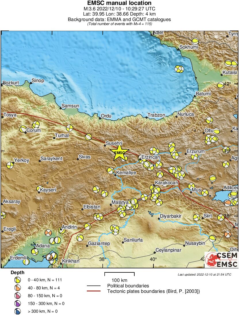 Regional moment Tensor