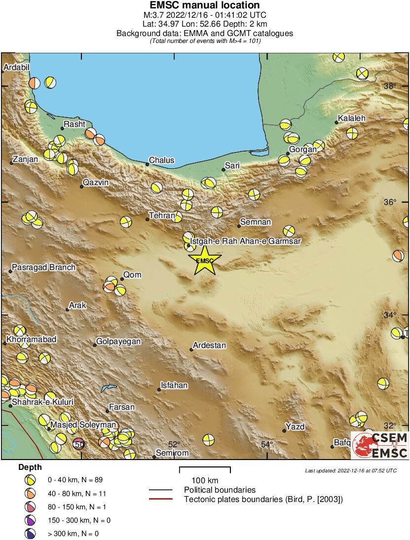 Regional moment Tensor