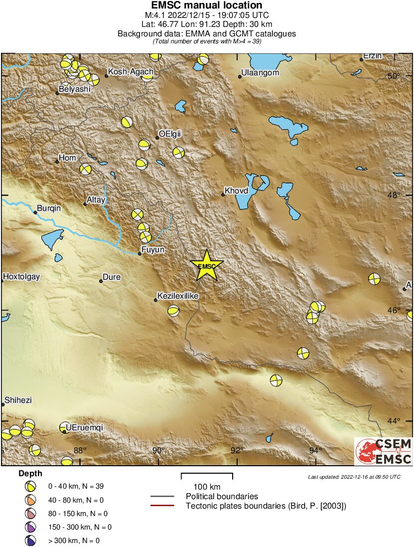 Regional moment Tensor