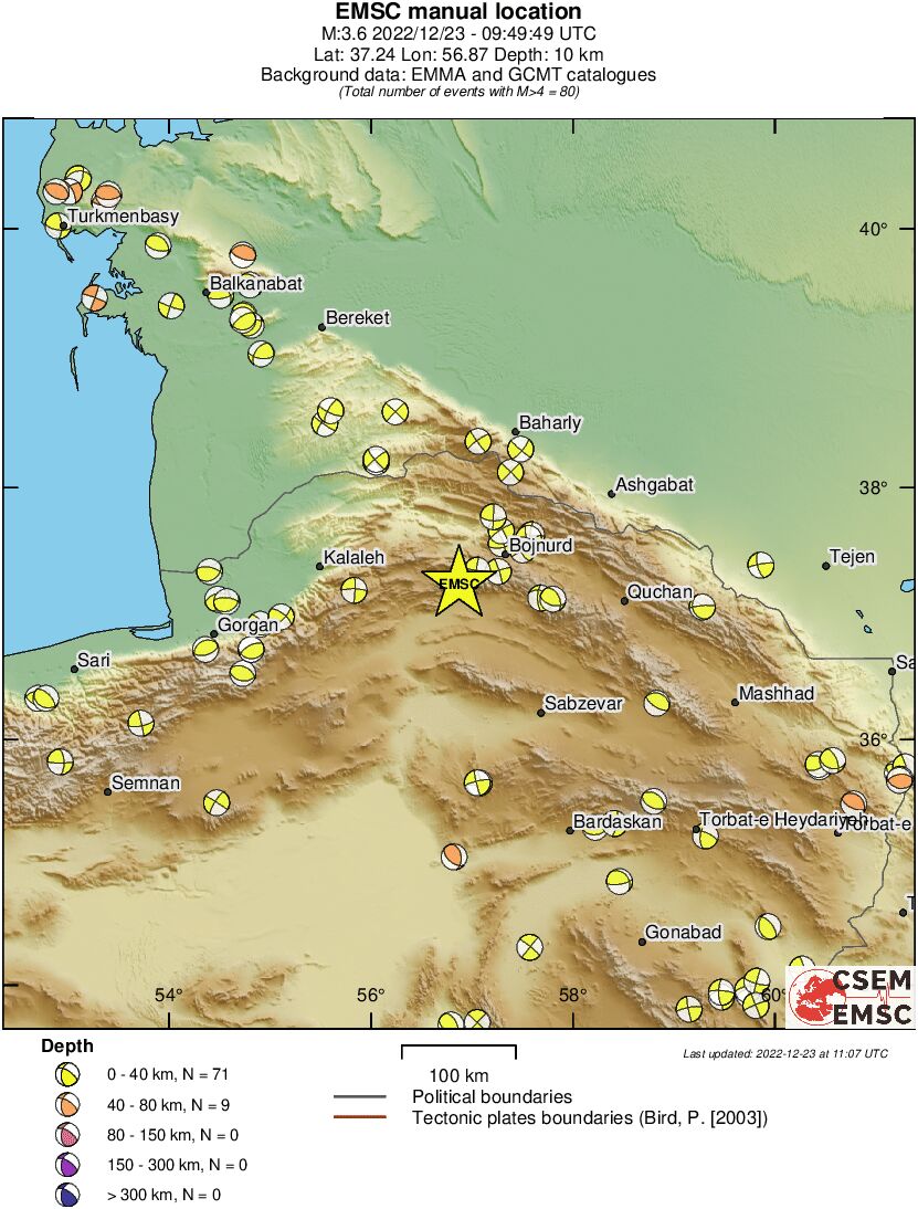 Regional moment Tensor