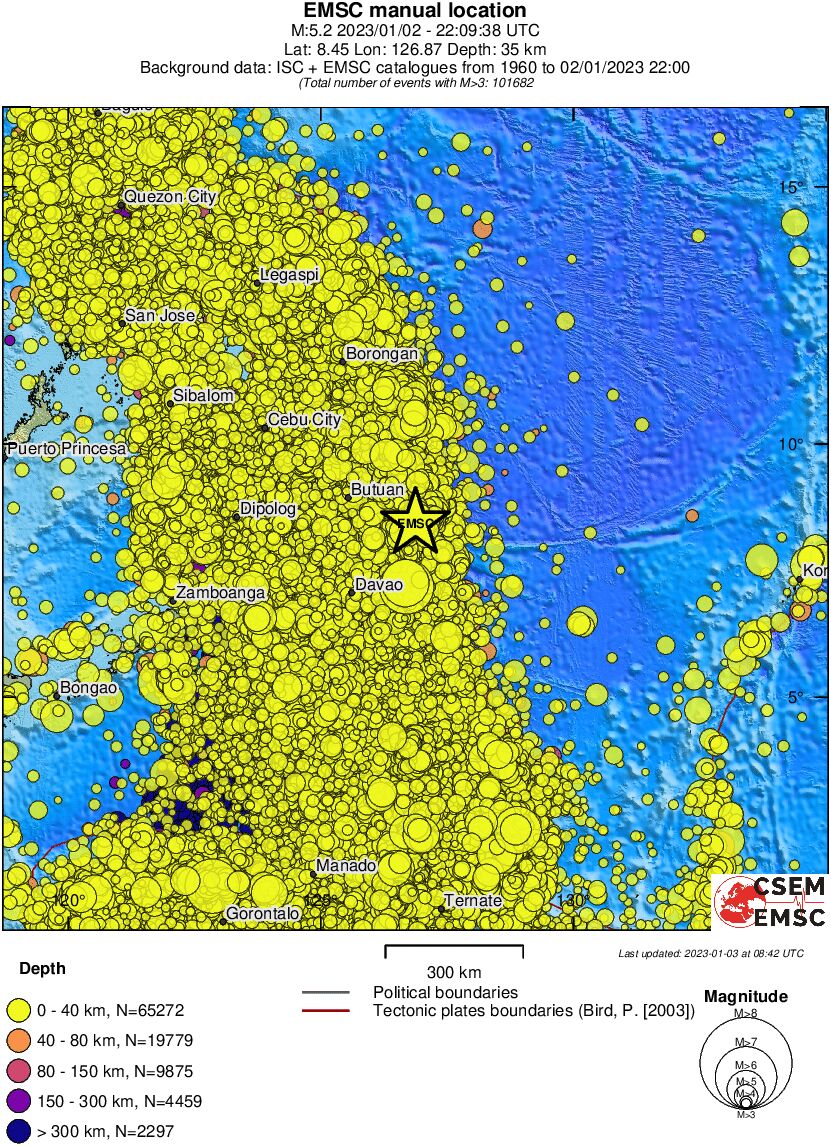 wide historical seismicity