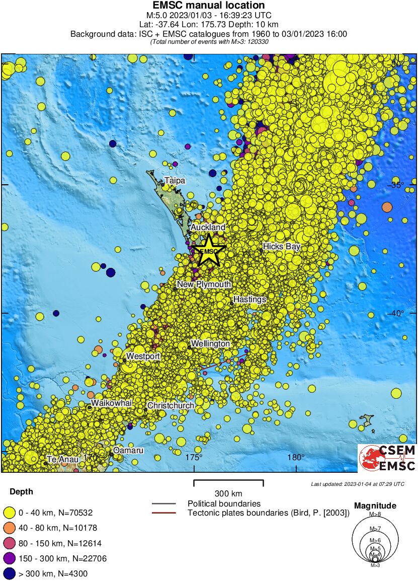 wide historical seismicity