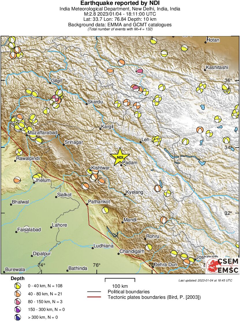 Regional moment Tensor