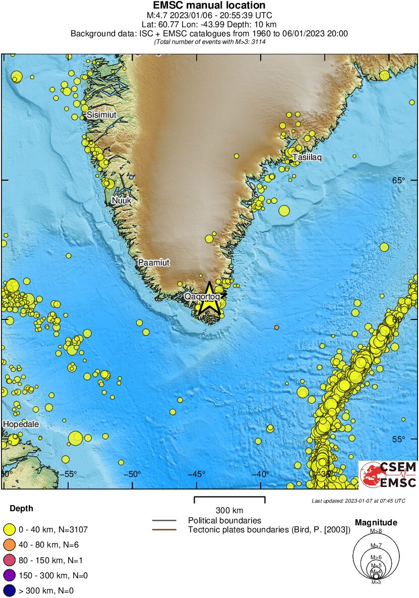 wide historical seismicity