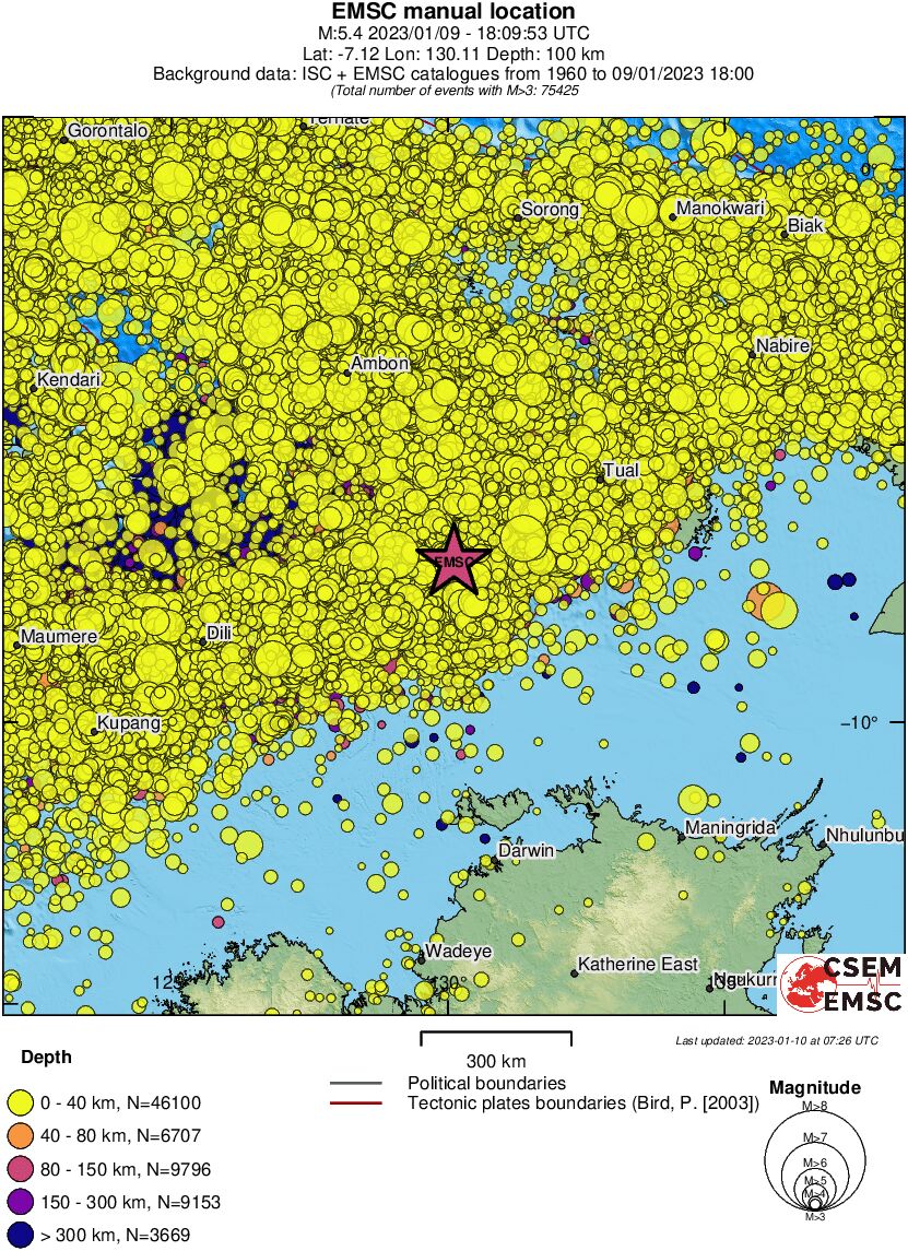 wide historical seismicity