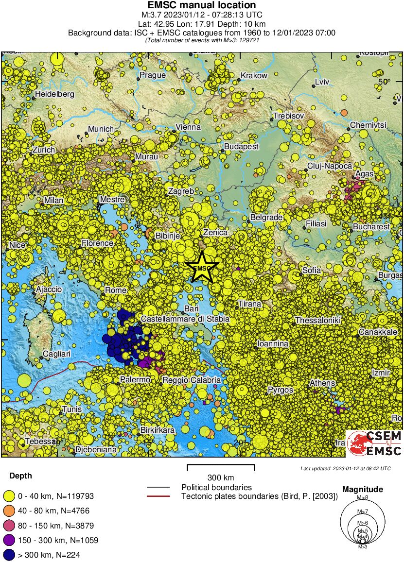 wide historical seismicity