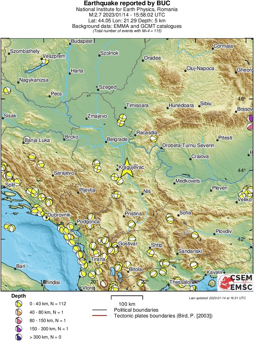Regional moment Tensor