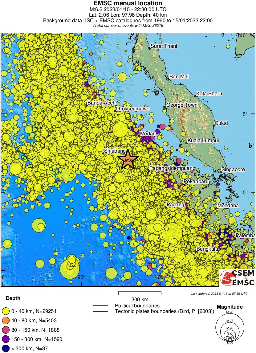wide historical seismicity