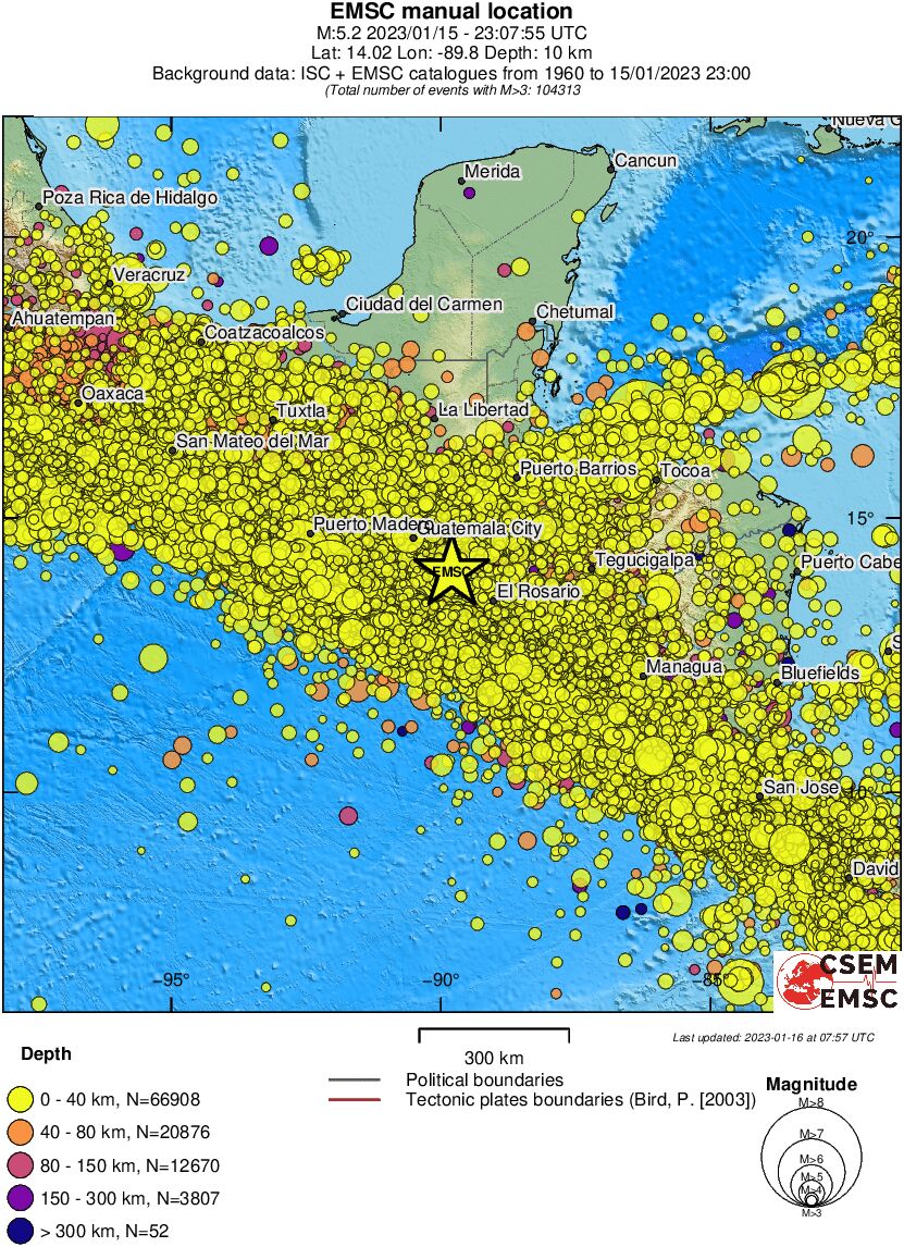 wide historical seismicity