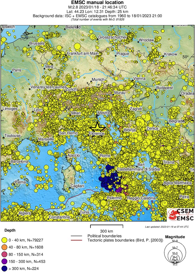 wide historical seismicity