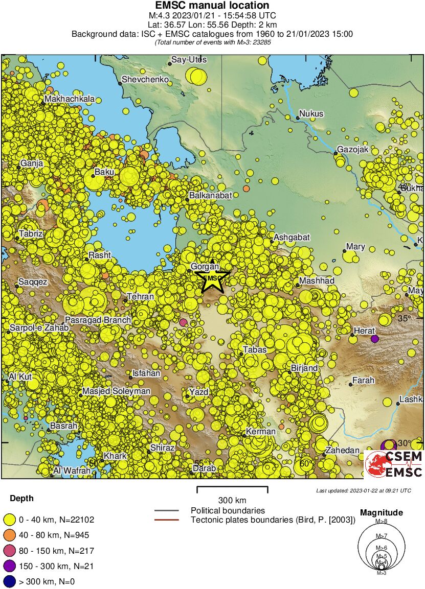 wide historical seismicity