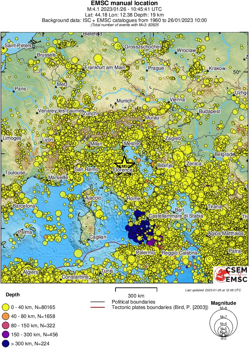 wide historical seismicity