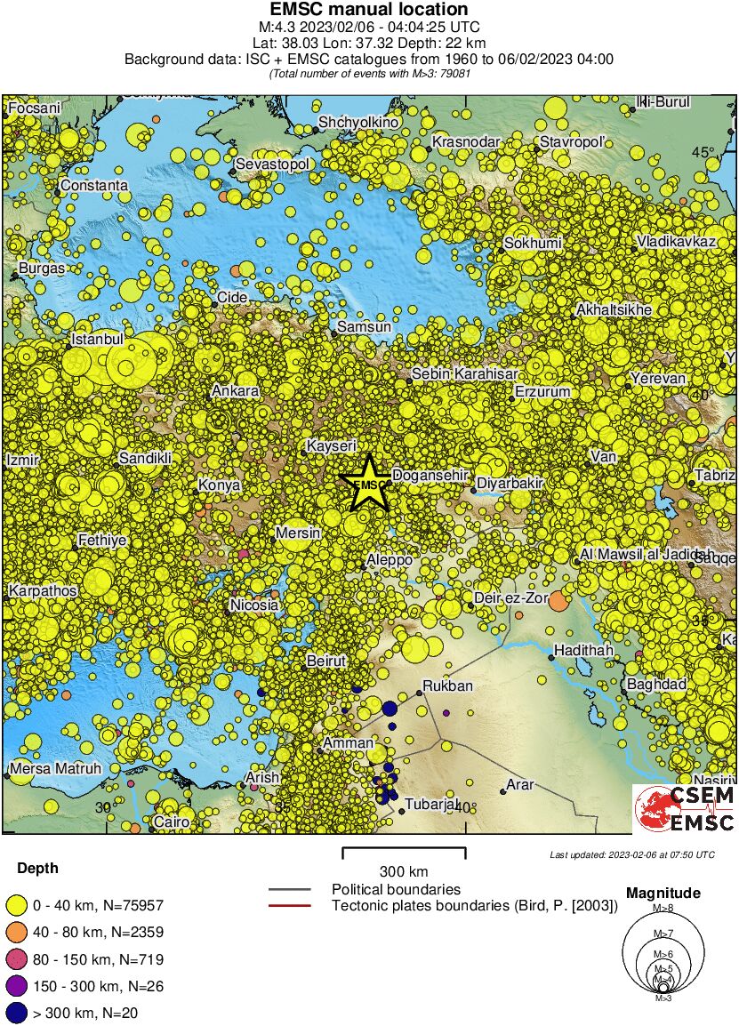 wide historical seismicity