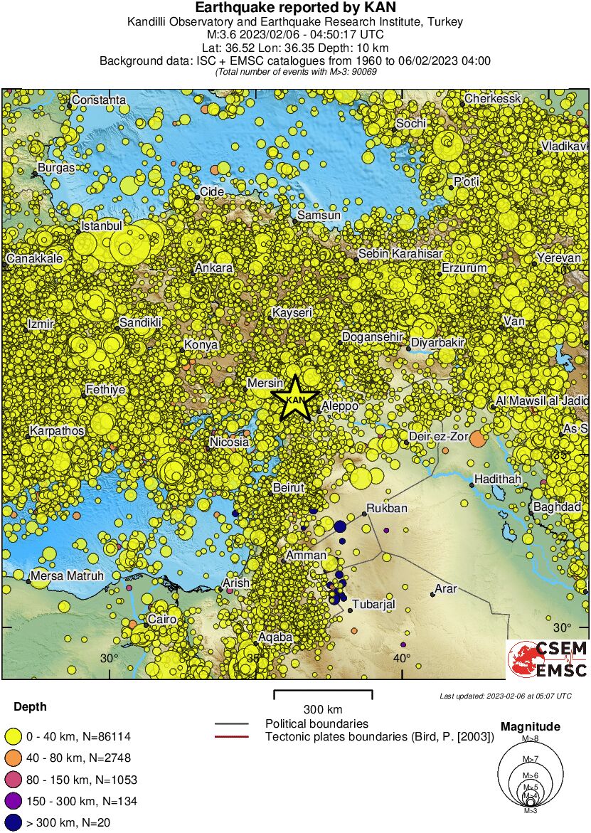 wide historical seismicity