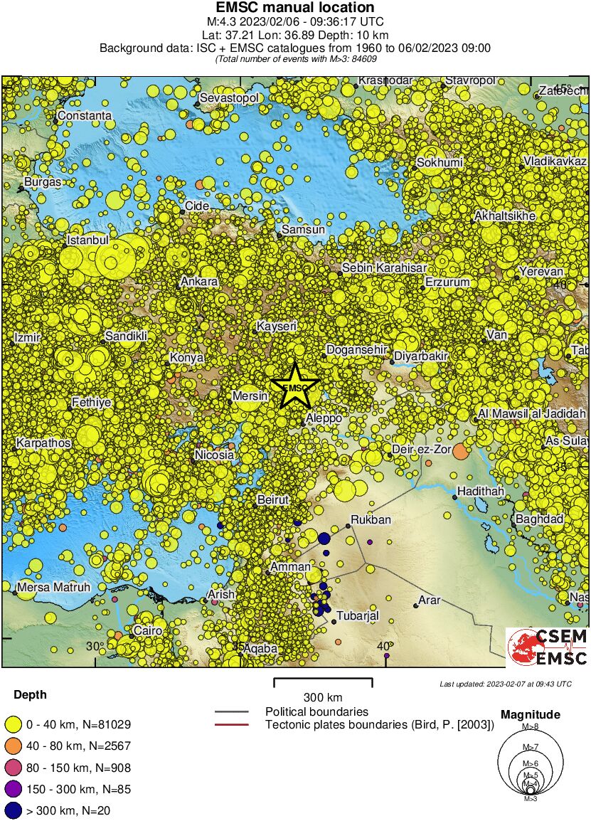 wide historical seismicity