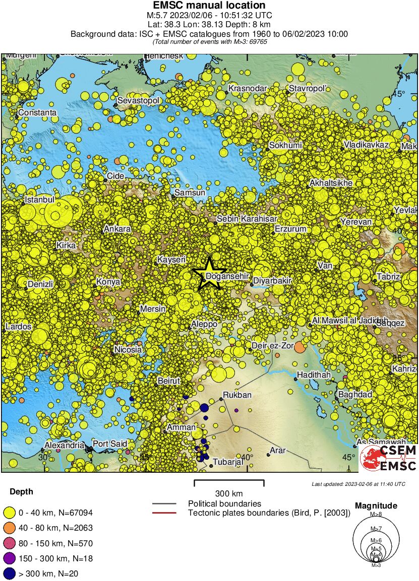 wide historical seismicity