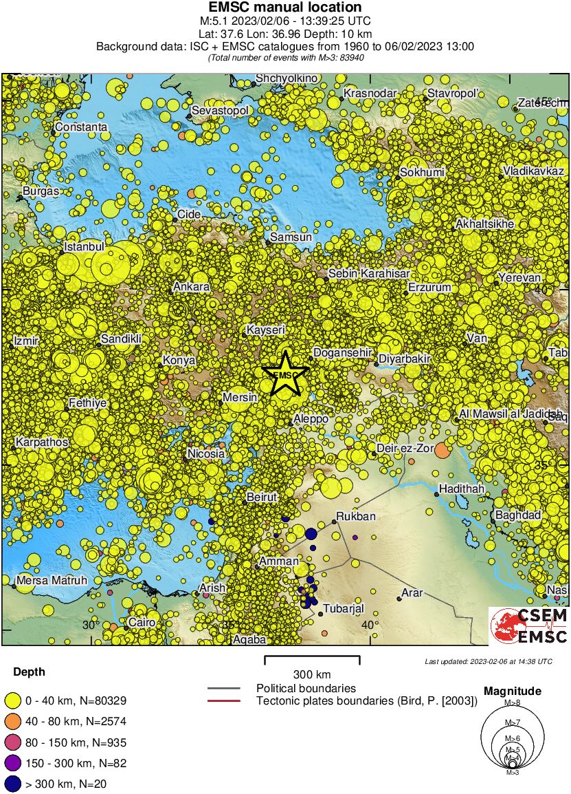 wide historical seismicity