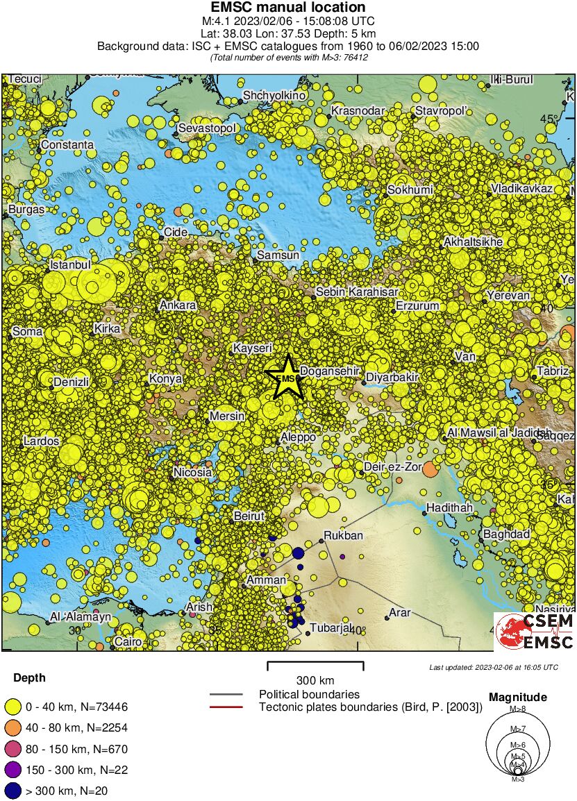 wide historical seismicity