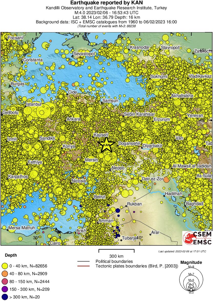 wide historical seismicity
